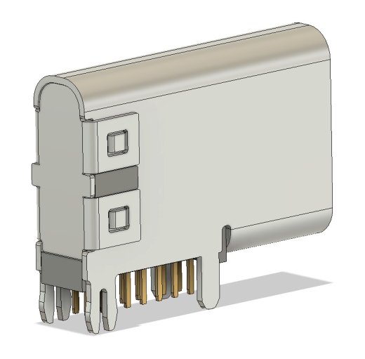 HROparts Elec TYPE-C-31-M-19垂直USB-C插孔缩略图